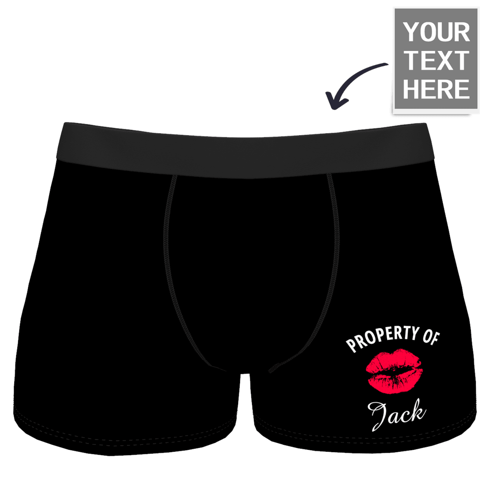 Personalized Property Of Men's Boxer Briefs