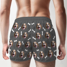 Custom Dog Face Multicolor Boxer Shorts Personalized Casual Underwear Gift for Him - MyFaceBoxerUK