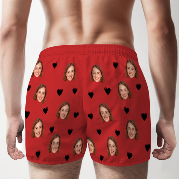 Custom Face Multicolor Boxer Shorts I SUCKED IT SO IT'S MINE Personalized Photo Underwear Gift for Him