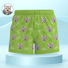 Custom Cat Face Multicolor Boxer Shorts Personalized Casual Underwear Gift for Him - MyFaceBoxerUK