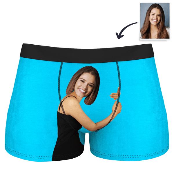 Christmas Gifts Custom Face On Body Boxer Shorts 3D Online Preview - Tan Skin
