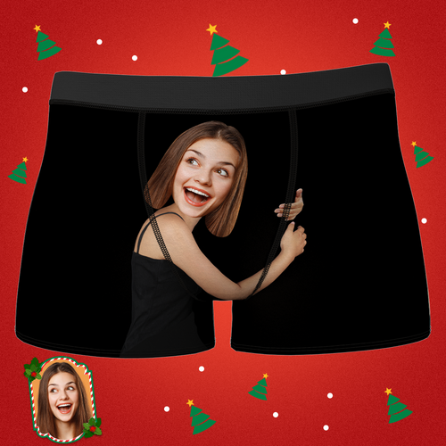 Christmas Gifts Custom Face On Body Boxer Shorts 3D Online Preview - Tan Skin