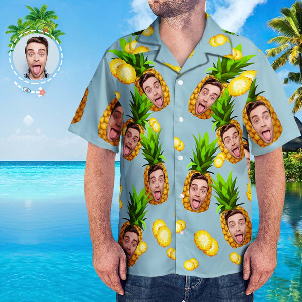 Custom Face Shirt Men's All Over Print Hawaiian Shirt Fresh Style