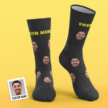 Custom Face Socks With Your Text Colorful Socks