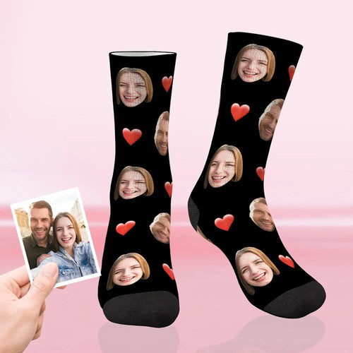 Photo Socks, Customized Love Face Socks