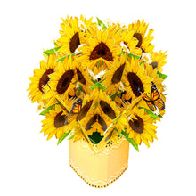 Sunflower Paper Bouquet Flower Bouquet Card for Mother's Day
