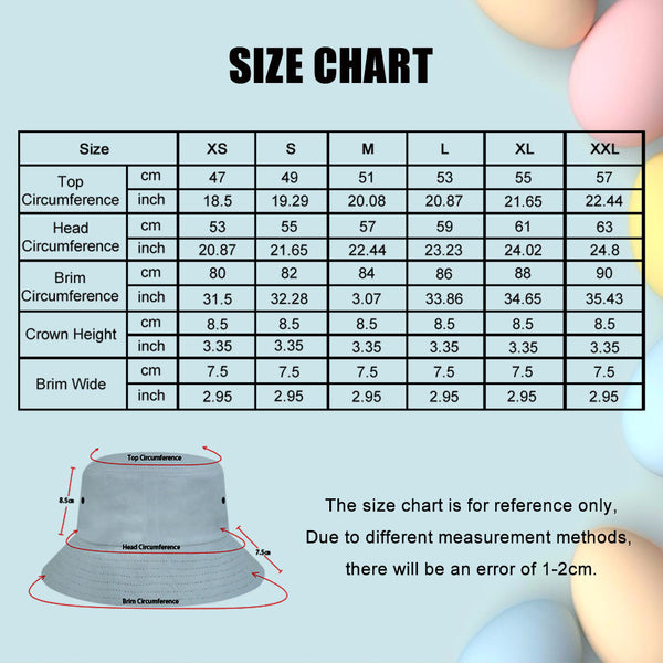 Custom Bucket Hat Unisex Face Bucket Hat Personalize Wide Brim Outdoor Summer Cap Hiking Beach Sports Hats Rainbow Color Bucket Hat Gift for Lover