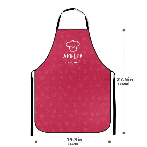 Custom Family Kitchen Cooking Apron with Name