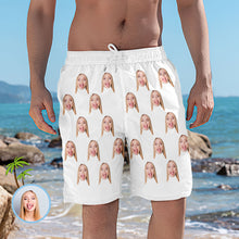 Men's Custom Face Elastic Beach Short Pants - MyFaceBoxerUK