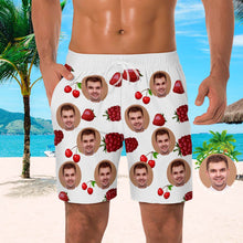 Custom Men's Beach Shorts Men's Photo Shorts Fruit Design - MyFaceBoxerUK
