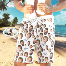 Custom Face Swim Trunks Personalized Beach Shorts Men's Casual Shorts To The Best Dad - MyFaceBoxerUK