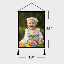 Custom Baby Photo Tapestry - Wall Decor Hanging Fabric Painting Hanger Frame Poster