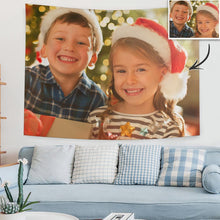 Christmas Gifts Custom Kids Photo Tapestry Short Plush Wall Decor Hanging Painting