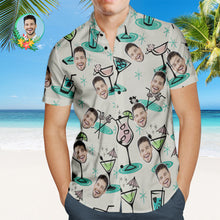 Custom Cocktail Party Hawaiian Shirt Personalized Face Shirt - MyFaceBoxerUK
