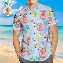 Custom Face Hawaiian Shirt Enjoy Summer Time Personalized Aloha Beach Shirt For Men - MyFaceBoxerUK