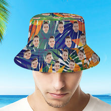 Custom Face Hat Hawaiian Fisherman Hat Bucket Hat Beach Sports Hat