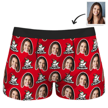 Men's Christmas Gifts Customized Snowman Face Boxer Shorts