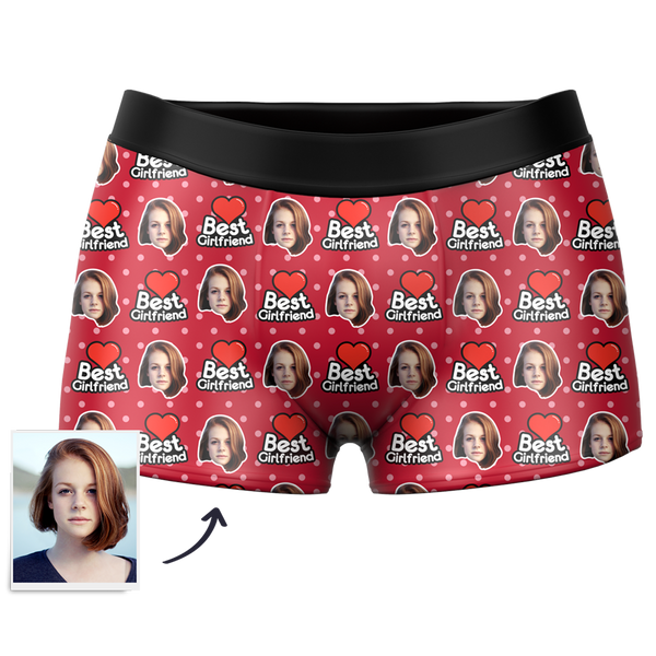 Personalised Face Boxers for Men - Best Girlfriend