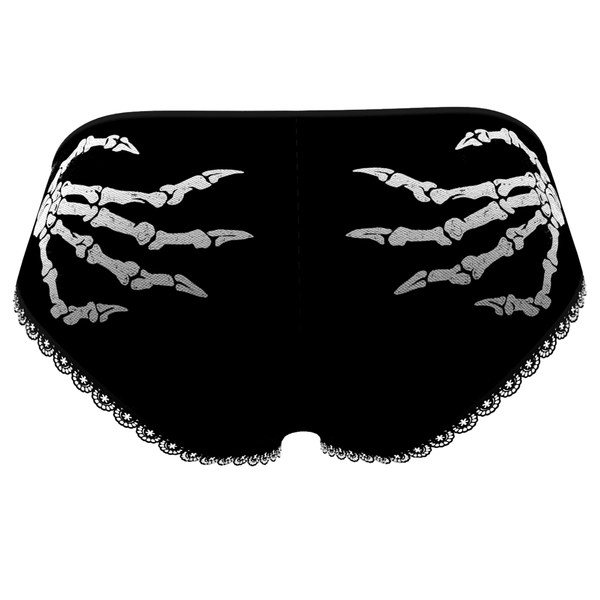 Custom Halloween Women's Skeleton Hands Panties