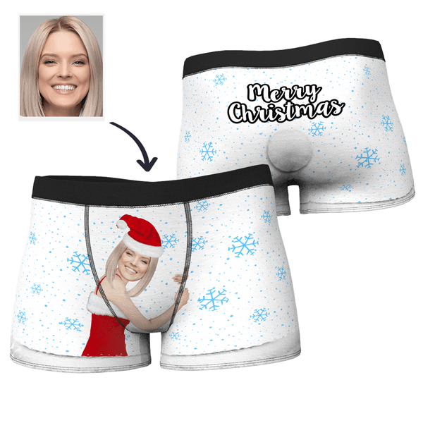 Christmas Gifts Men's Christmas Face on Body Boxer