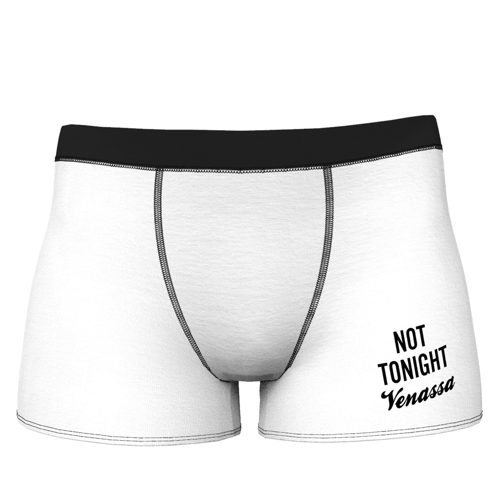 Not Tonight Name Men's Shorts Boxer – MyFaceBoxerUK