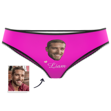 Couple Plain Women's Custom Face And Name Colorful Panties