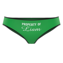 Couple Plain Women's Custom Name Property of Colorful Panties