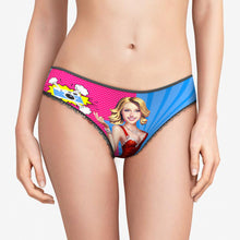 Custom Face Panties Personalized Cartoon-Style Lace Panties for Women - MyFaceBoxerUK