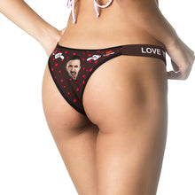 Custom Face Panties Lover Style Personalized Waistband Engraved Thong Naughty Gift for Her - MyFaceBoxerUK