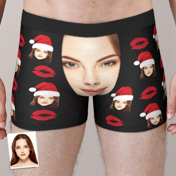 Personalize Boxers with Face Custom Photo Underwear Best Christmas Gift for Him