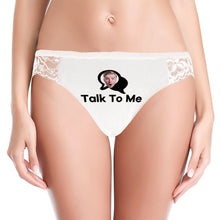 Custom Women Lace Panty Face Sexy Panties Women's Underwear - Talk To Me - MyFaceBoxerUK