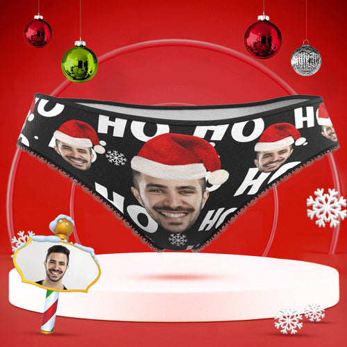 Custom Face Underwear Personalised Women High-Cut Briefs Panties Christmas Gift - HO - MyFaceBoxerUK