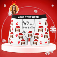 Custom Face Boxers Briefs Men's Shorts With Girlfriend Photo Christmas Gifts - Love - MyFaceBoxerUK