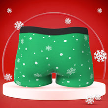Custom Face Boxers Briefs Men's Shorts With Girlfriend Photo Merry Christmas - MyFaceBoxerUK