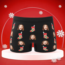 Custom Face Boxers Briefs Men's Shorts With Girlfriend Photo Christmas Gifts - Property Of - MyFaceBoxerUK