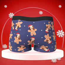Custom Face Boxers Briefs Personalised Men's Shorts With Photo Christmas Gifts - Gingerbread - MyFaceBoxerUK