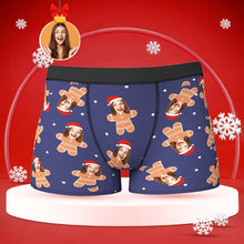 Custom Face Boxers Briefs Personalised Men's Shorts With Photo Christmas Gifts - Gingerbread - MyFaceBoxerUK