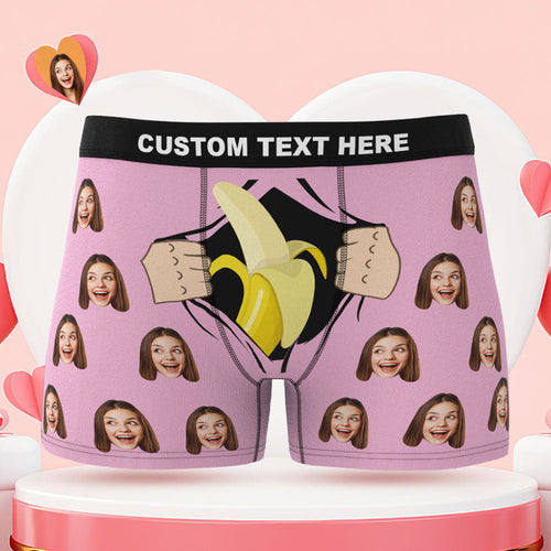 Custom Face Boxer Briefs Have a Taste Personalised Naughty Valentine's Day Gift for Him - MyFaceBoxerUK