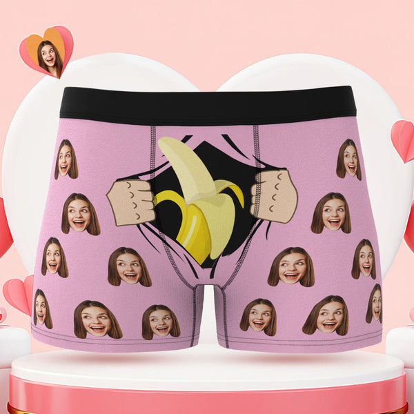 Custom Face Boxer Briefs Have a Taste Personalised Naughty Valentine's Day Gift for Him - MyFaceBoxerUK