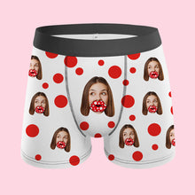 Custom Face Lips Boxers AR View Personalised Boxer Shorts Valentine's Day Gift For Lover - MyFaceBoxerUK