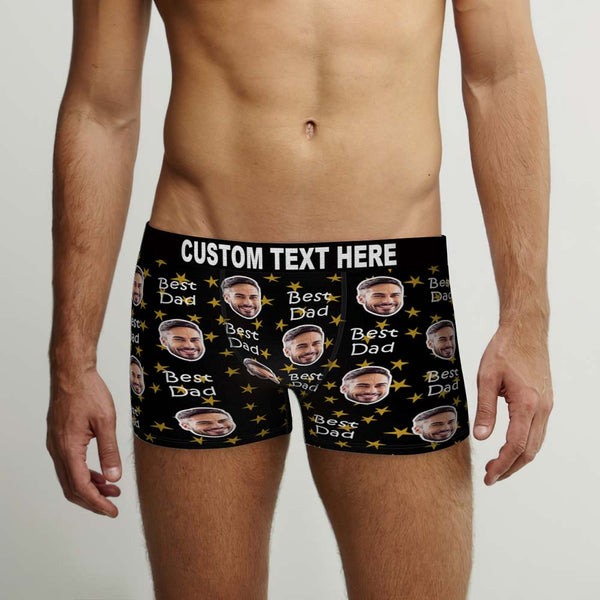 Custom Face Boxers Briefs Personalised Men's Shorts With Photo - For Best Dad - MyFaceBoxerUK