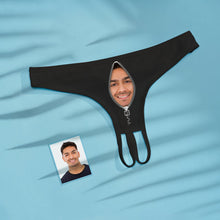 Custom Boyfriend Face Crotchless Panty Personalized Open Crotch Lingerie - MyFaceBoxerUK