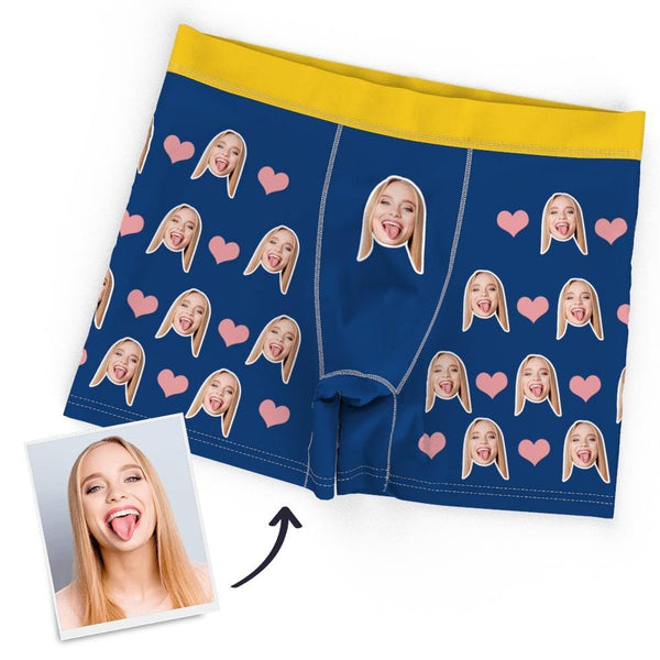 Heart And Face On Boxer Shorts