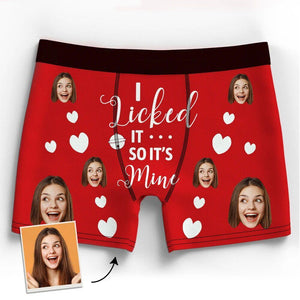 Yescustom Personalised Boxers Photo Boxer Briefs Custom Face&Name Red Lip  Property Of Men's Underwear Valentines Gifts - ShopStyle