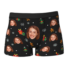 Custom Funny Face Boxers Shorts Personalised Photo Underwear Christmas Gift for Men