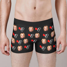 Personalised Boxer Briefs For Him Valentines Gift For Boyfriend Love You Face Underwear