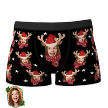 Custom Christmas Face Boxers Personalised Funny Naughty Underwear Christmas Gift For Boyfriend