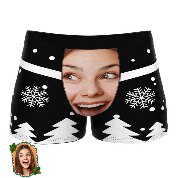 Custom Girlfriend Face Boxers Personalised Funny Naughty Underwear Christmas Gift For Boyfriend