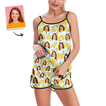 Custom Face Camisole Sleepwear Fresh Lemon Personalized Lingerie Set Summer Pajamas - MyFaceBoxerUK