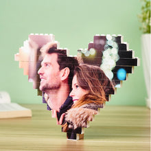 Custom Spotify Code Building Brick Personalised Photo Block Heart Shape - MyFaceBoxerUK
